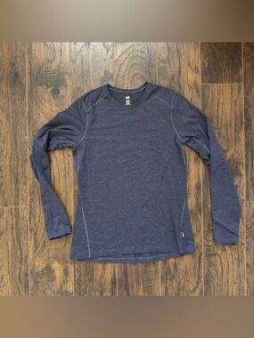 REI Medium Blue Midweight Long-Sleeve Base Layer Top